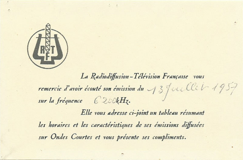 RTF France, 1957