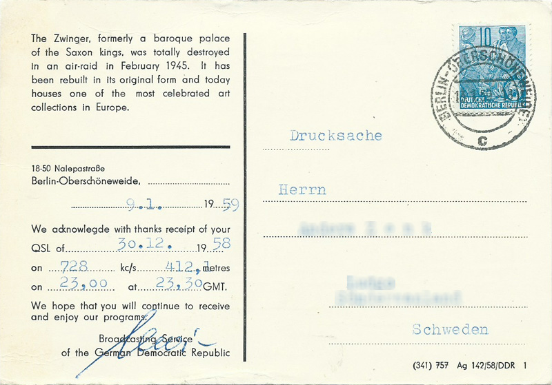 DDR (East Germany) 1958