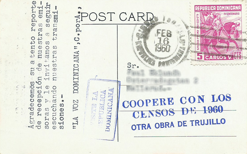 La Voz Dominicana, Dominican Republic 1960