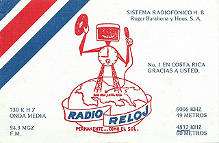 Radio Reloj, Costa Rica 1985